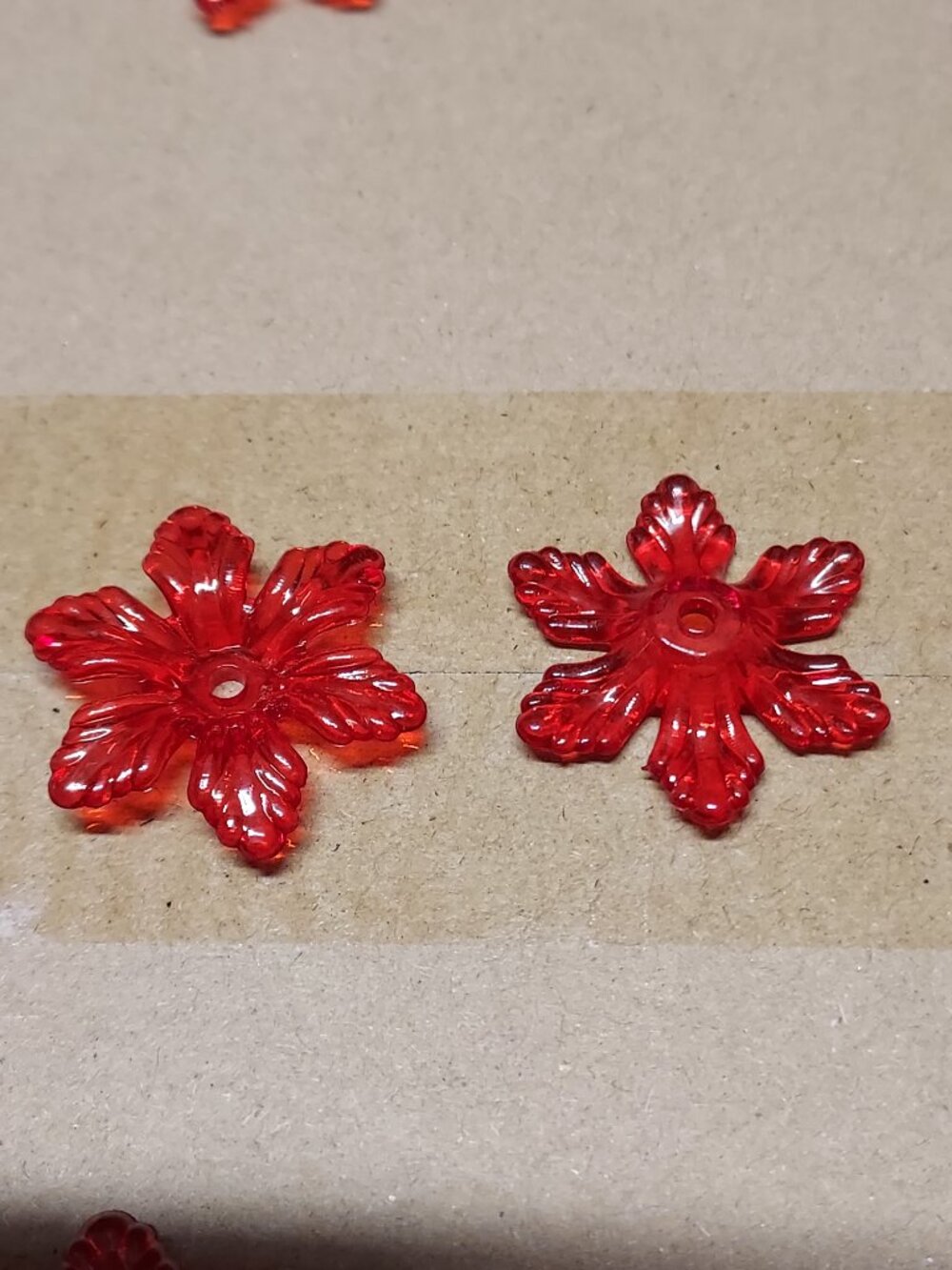 Acrylic Flower beads (100)
